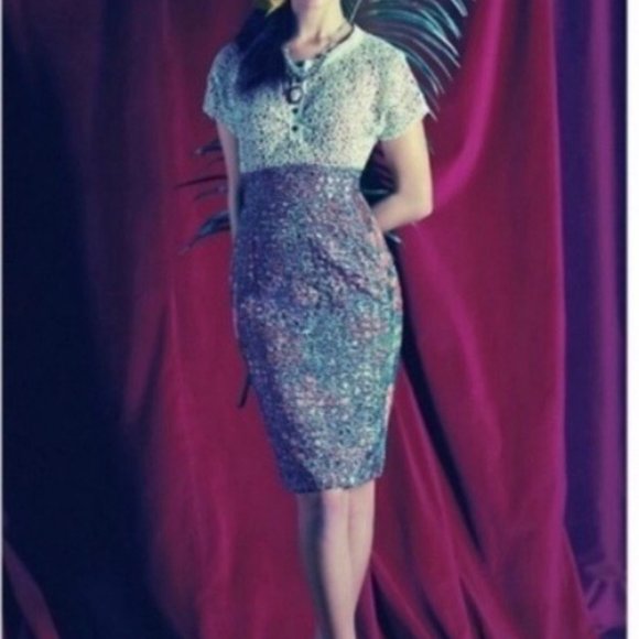 Anthropologie Byron Lars Lace Study Dress Size 4 - Picture 12 of 12